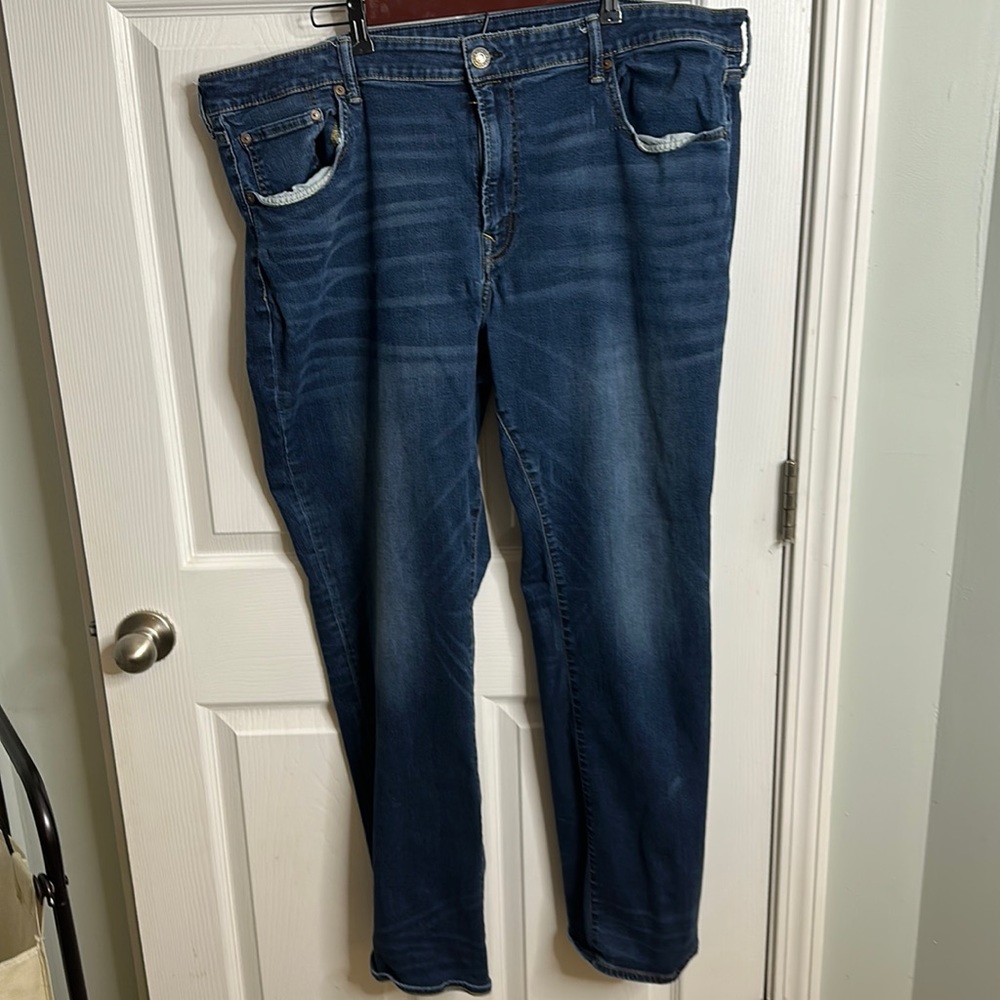 Men’s American Eagle AE next level air Flex Stretch straight Jeans 44x34 GUC